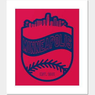 Minneapolis Baseball 02 Posters and Art